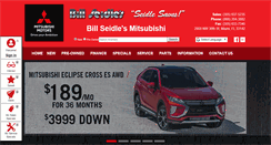 Desktop Screenshot of billseidlemitsubishi.com